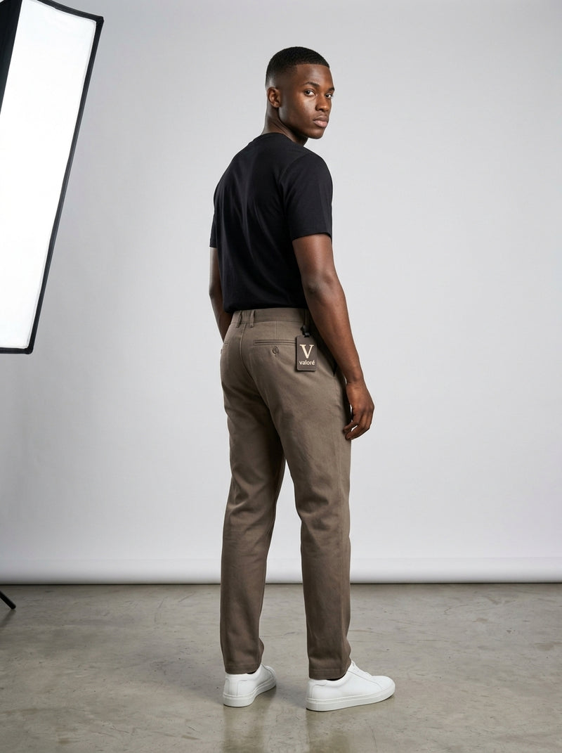 BROWN NYLON PANTS