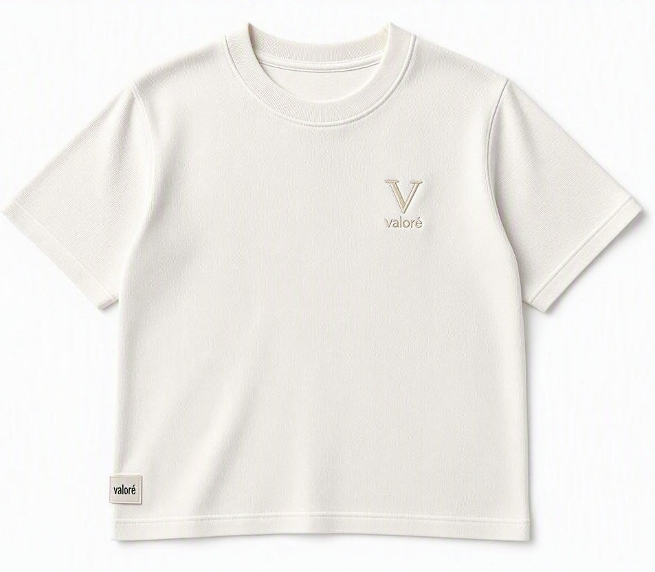 WHITE VALORE TEE