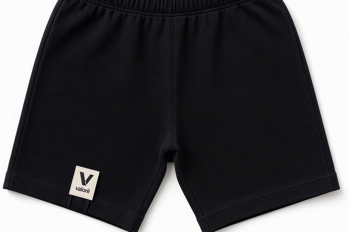 BLACK  3/4 SHORTS